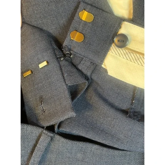 Ann Taylor Loft Pants‎ Women's Julie Trousers Steel Blue Size 8P Work Casual - Picture 7 of 9